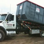 dumpster truck white